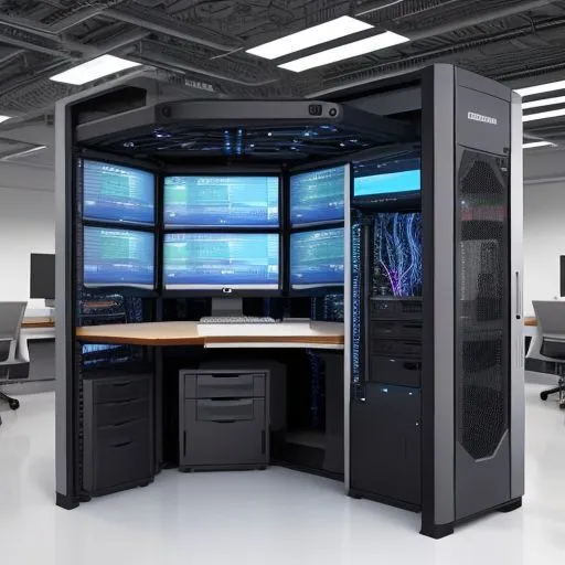 Picture of a supercomputer.