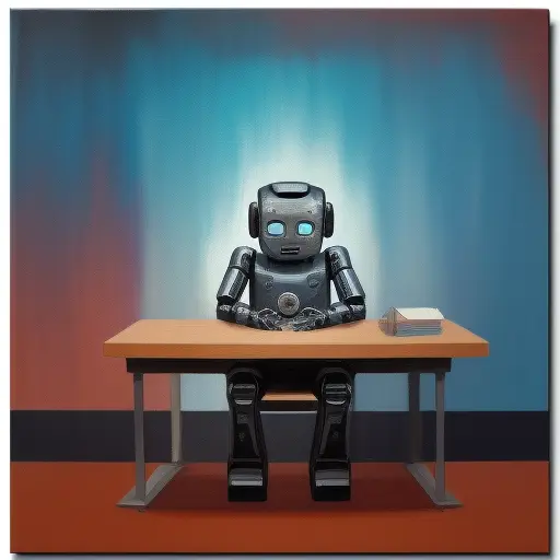 A dumb robot being dumb
